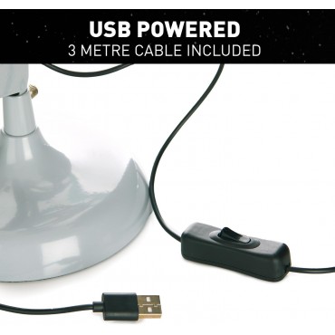 Lámpara De Mesa Halcón Milenario Y Brazo Flexible Star Wars 60 cms