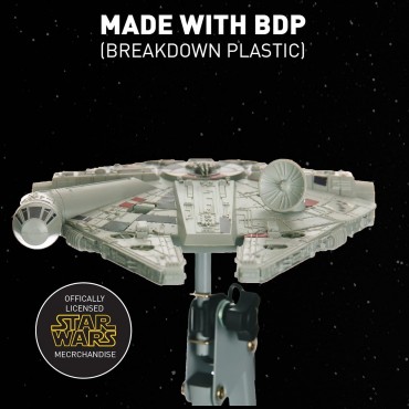 Lámpara De Mesa Halcón Milenario Y Brazo Flexible Star Wars 60 cms
