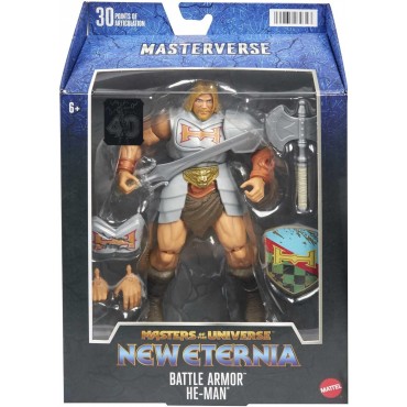 Figura Battle Armor He-Man New Eternia Masters Of The Universe Articulada 18 cms