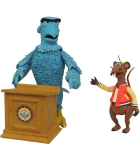 Set Figuras Sam Eagle Y Rizzo The Rat The Muppets Los Teleñecos Disney 14 cms Y 8 cms