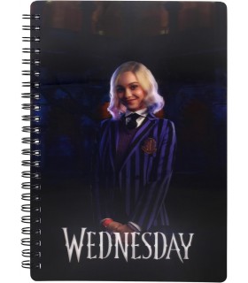 Libreta Efecto 3D Enid Sinclair Wednesday Espiral