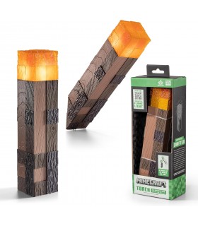 Réplica Antorcha Con Luz Minecraft 25 cms