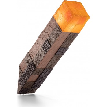 Réplica Antorcha Con Luz Minecraft 25 cms