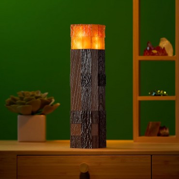 Réplica Antorcha Con Luz Minecraft 25 cms