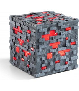 Réplica Redstone Ore Con Luz Minecraft 10 cms