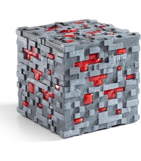 Réplica Redstone Ore Con Luz Minecraft 10 cms