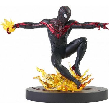 Figura Spider-Man Miles Morales Gamerverse Marvel Diorama 18 cms