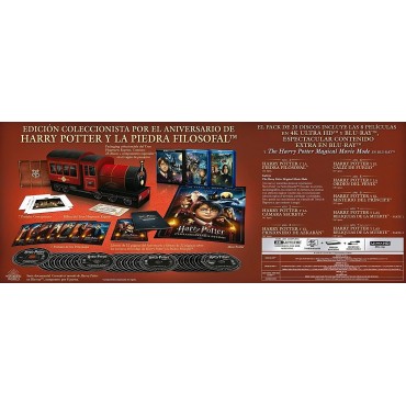 Harry Potter Hogwarts Express (Edición Especial Coleccionista) (25 Discos) [4K UHD,Blu-ray] (2011,2004,2010,2007,2001,2002,2008,
