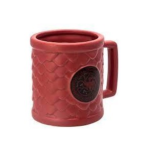 Taza 3D Escamas Dragón Targaryen Juego De Tronos Cerámica 500 mls