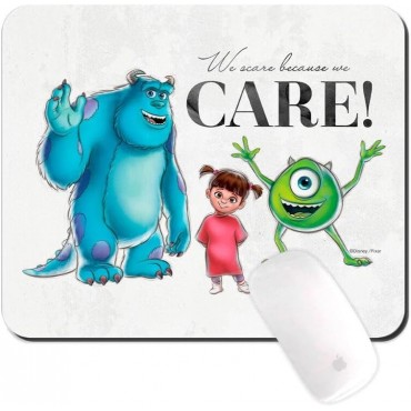 Alfombrilla Ratón Mousepad We Scare Because We Care Monstruos S.A. Pixar 100 Aniversario Disney