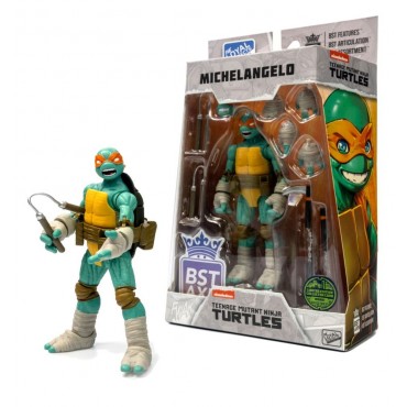 Figura Michelangelo Las Tortugas Ninja Articulada 13 cms