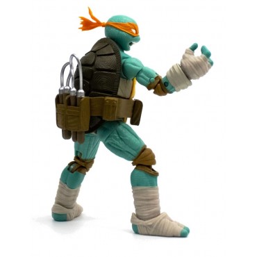 Figura Michelangelo Las Tortugas Ninja Articulada 13 cms