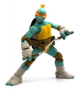 Figura Michelangelo Las Tortugas Ninja Articulada 13 cms