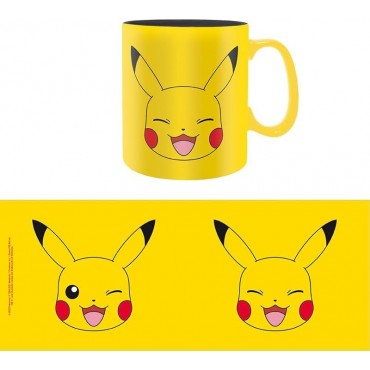 Taza Pokemon Pikachu Face Cerámica 460 ml