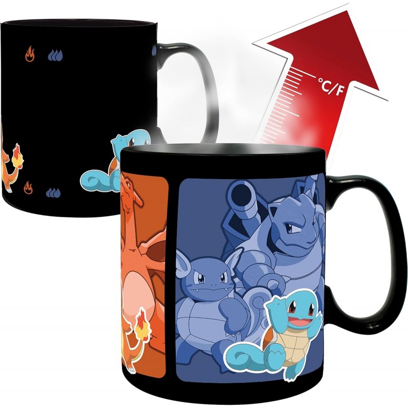 Taza Pokemon Evolve Térmica Cerámica 460 ml