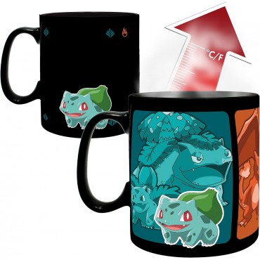 Taza Pokemon Evolve Térmica Cerámica 460 ml