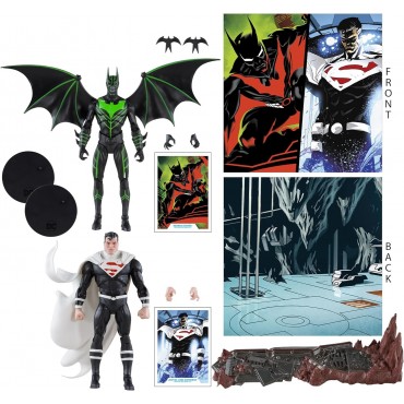 Figuras Batman Beyond Vs Justice Lord Superman DC  Batman Beyond 2.0 18 cms