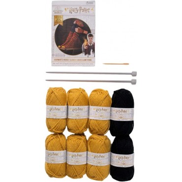 Kit Costura Calcetines Holgados Y Guantes Hufflepuff Harry Potter