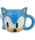 Taza 3D Cabeza De Sonic The Hedgehog Cerámica 400 mls