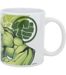 Taza La Fuerza del Puño Hulk Los Vengadores Marvel Cerámica 320 mls