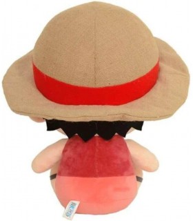 Peluche Monkey D. Luffy One Piece Con Camiseta Tirantes Tamago Jiken 26 cms