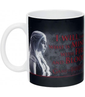 Taza Fire And Blood Juego De Tronos Game Of Thrones Cerámica 320 mls
