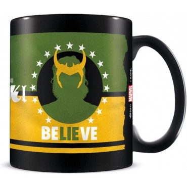 Taza Believe Loki Marvel Cerámica 320 mls