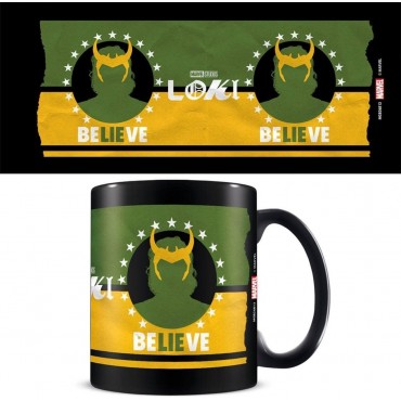 Taza Believe Loki Marvel Cerámica 320 mls