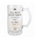 Jarra All Men Must Serve All Men Must Die Valar Morghulis Juego De Tronos Game Of Thrones Cristal 450 mls