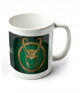 Taza Loki Casco Marvel Cerámica 315 mls