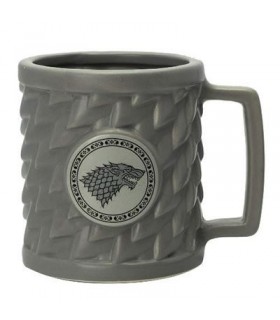 Taza 3D Pelo Lobo Stark Juego De Tronos Cerámica 500 mls