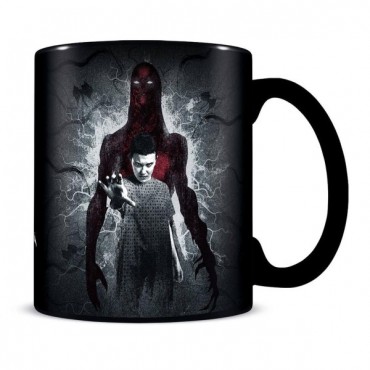 Taza Térmica Once Y Vecna Stranger Things Cerámica 315 ms