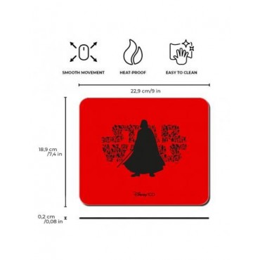 Alfombrilla Ratón Mousepad Darth Wader Star Wars 100 Aniversario Disney