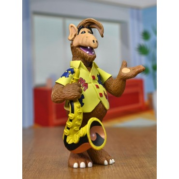 Figura Alf Gordon Shumway Con Camisa Y Saxofón Alf 15 cms