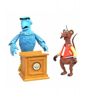 Set Figuras Sam Eagle Y Rizzo The Rat The Muppets Los Teleñecos Disney 14 cms Y 8 cms
