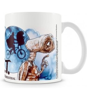 Taza ET y Elliot ET El Extraterrestre Cerámica 315 mls