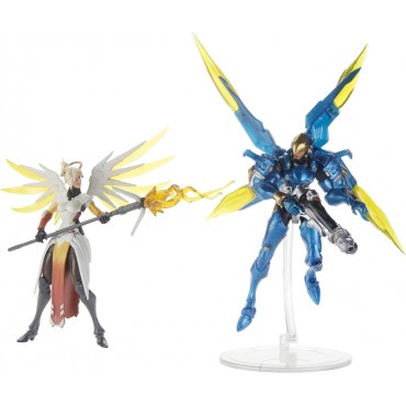 Set Figuras Mercy Y Pharah Overwatch Ultimates Articuladas 15 cms