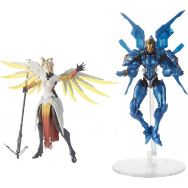 Set Figuras Mercy Y Pharah Overwatch Ultimates Articuladas 15 cms