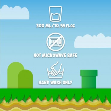 Taza Super Mario Bros Clásico Edición Coleccionista Térmica Cerámica 320 mls