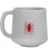 Taza 3D Telaraña Y Logo Spider-Man Cerámica 500 mls