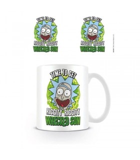 Taza Wrecked Son Rick Y Morty Cerámica 320 mls