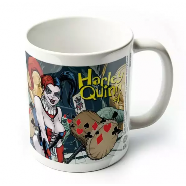 Taza Harley Quinn Number 1 Justice League DC Cómics Cerámica 320 mls