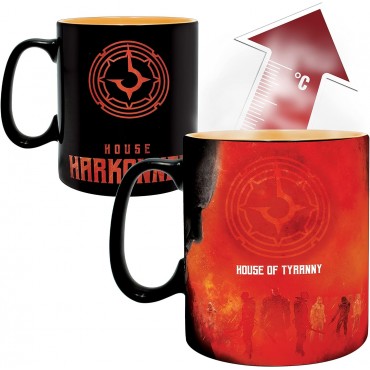 Taza Térmica Casa Atreides Y Casa Harkonnen Dune Cerámica 460 mls