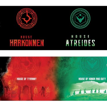 Taza Térmica Casa Atreides Y Casa Harkonnen Dune Cerámica 460 mls