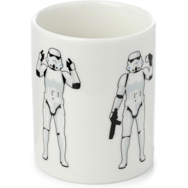 Taza Soldado Imperial Saludando Original Stormtrooper Star Wars Cerámica 300 mls