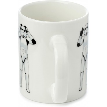 Taza Soldado Imperial Saludando Original Stormtrooper Star Wars Cerámica 300 mls