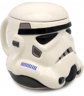 Taza 3D Casco Soldado Imperial Original Stormtrooper Star Wars Cerámica Cerámica 450 mls