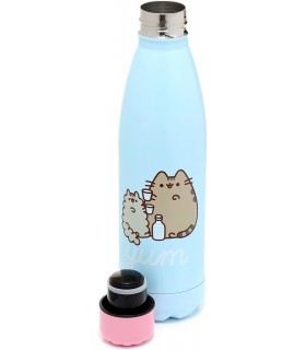Botella Térmica Gato Glotón Pusheen Metálica 500 mls