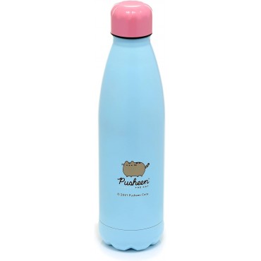 Botella Térmica Gato Glotón Pusheen Metálica 500 mls
