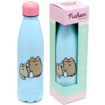 Botella Térmica Gato Glotón Pusheen Metálica 500 mls